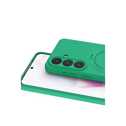 Galaxy S26 Plus Regal Magsafe Standl� Kapak - Ye�il