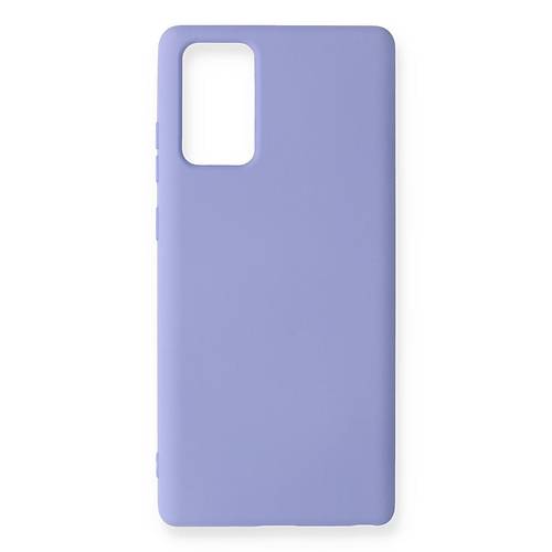 Galaxy Note 20 K�l�f Nano i�i Kadife Silikon - Lila