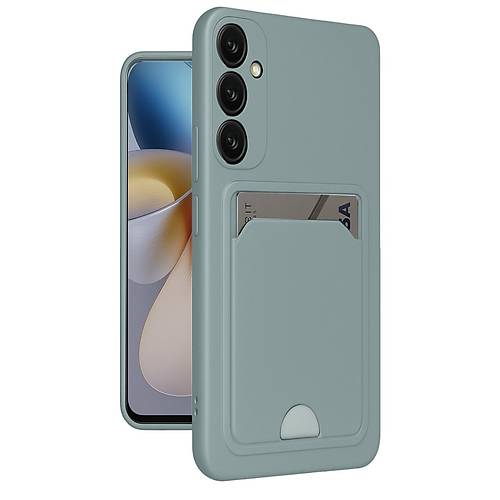 Galaxy A26 K�l�f Kelvin Kartvizitli Silikon - A��k Ye�il