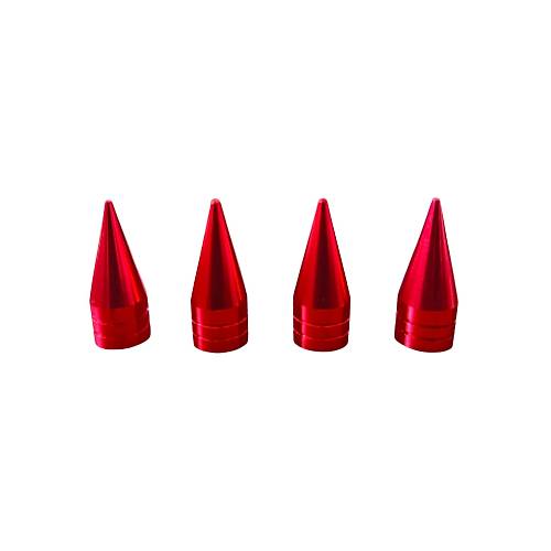 Al�minyum Sivri Sibop Kapa�� K�rm�z� 4'l� 32mm