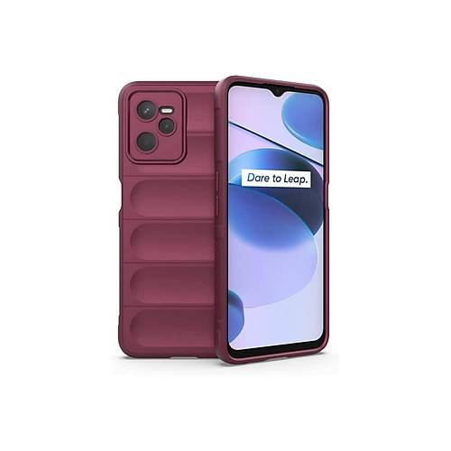 Realme C35 K�l�f Optimum Silikon - Bordo