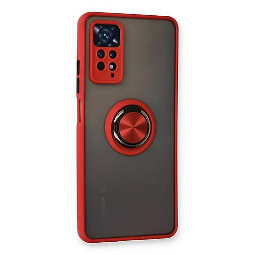 Redmi Note 11 Pro K�l�f Montreal Y�z�kl� Silikon Kapak - K�rm�z�