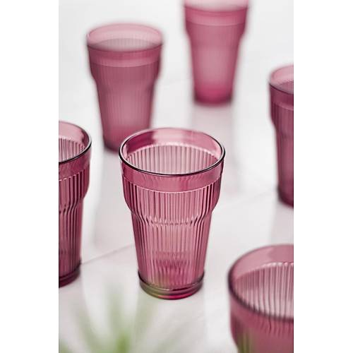 Akrilik M�rd�m Tekli Uzun Bardak & Su Me�rubat Barda�� 400 ml ( Cam De�ildir )