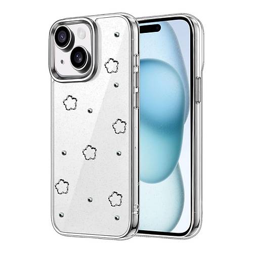 iPhone 15 Plus Fiyonk Desenli Kapak - Desen 2