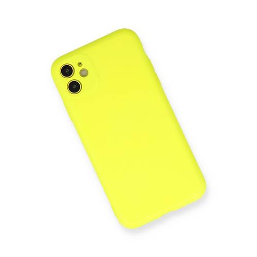 iPhone 11 K�l�f Nano i�i Kadife Silikon - Sar�