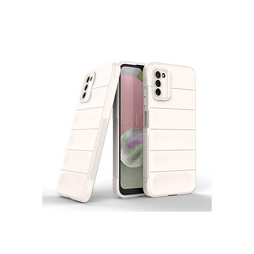 Galaxy A03S K�l�f Optimum Silikon - Krem
