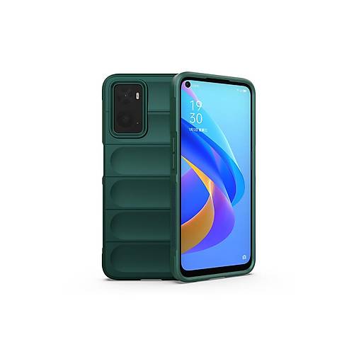 Realme 9i 4G K�l�f Optimum Silikon - Koyu Ye�il