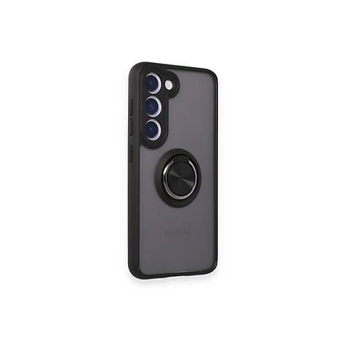Galaxy S24 FE K�l�f Montreal Y�z�kl� Silikon Kapak - Siyah