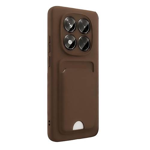 Redmi Note 15 Pro 5G Kelvin Kartvizitli Silikon - Kahverengi