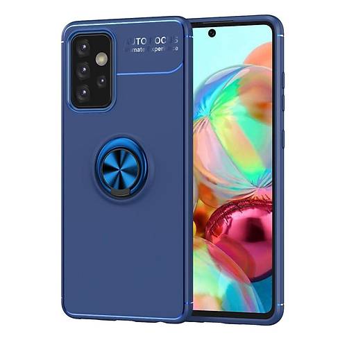 Galaxy A72 K�l�f Range Y�z�kl� Silikon - Mavi