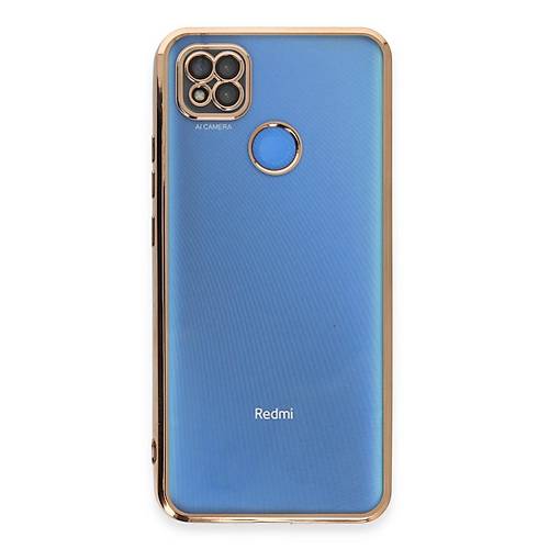 Redmi 9C K�l�f Razer Lensli Silikon - Gold