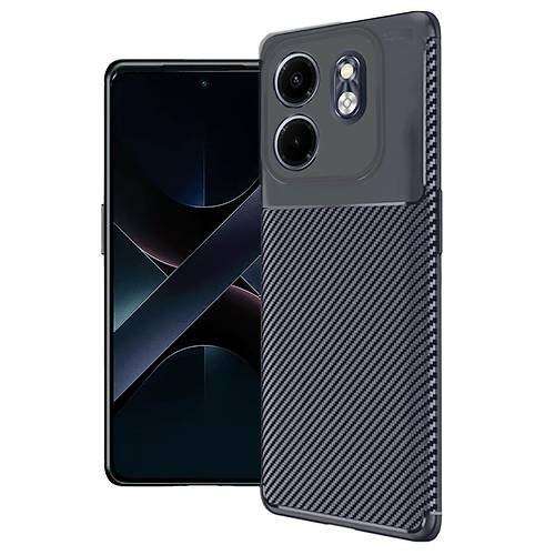 Smart 9 K�l�f Auto Focus Karbon Kapak - Lacivert