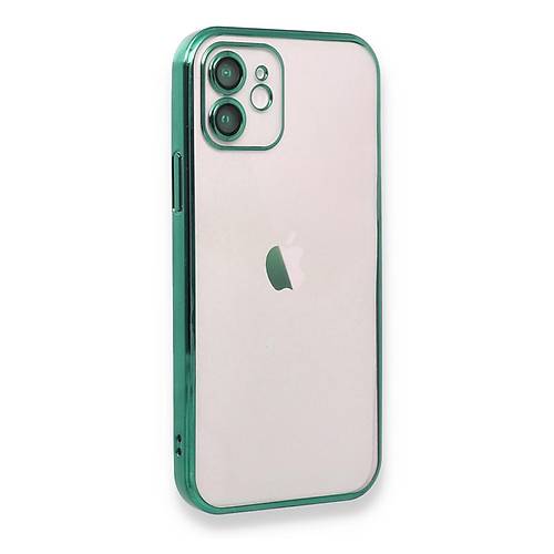 iPhone 12 K�l�f Razer Lensli Silikon - Ye�il