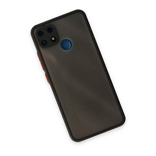 Realme C25 K�l�f Montreal Silikon Kapak - Siyah