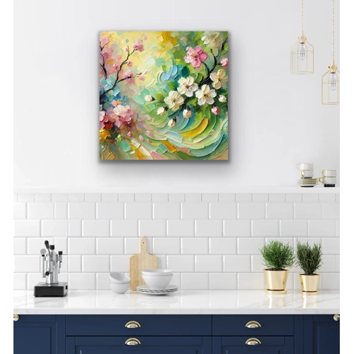 �lkbahar Mevsimi Kanvas Tablo 60x60cm