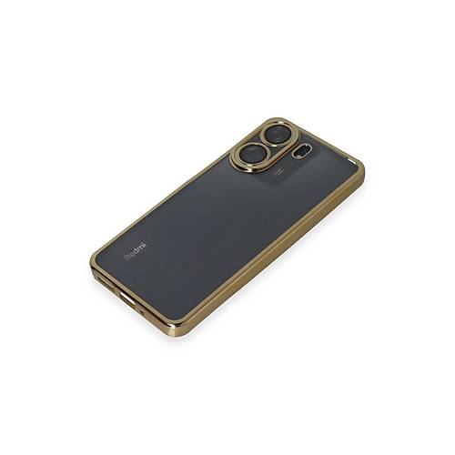 Redmi 13C K�l�f Razer Lensli Silikon - Gold