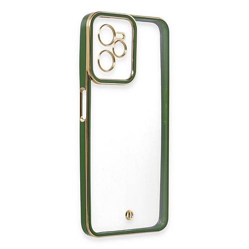 Realme C35 K�l�f Liva Lens Silikon - Ye�il