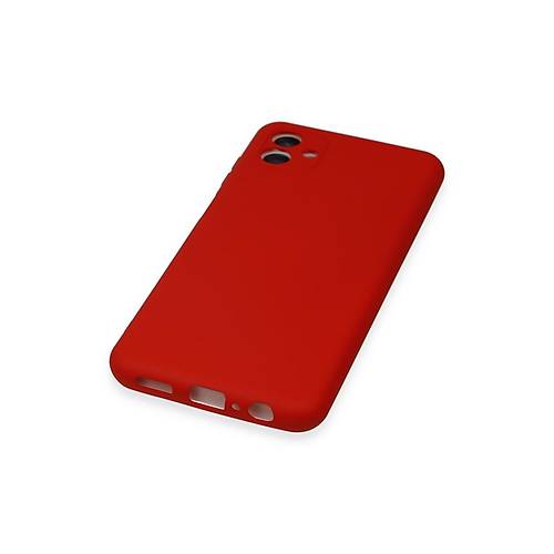 Galaxy A04E K�l�f Nano i�i Kadife Silikon - K�rm�z�