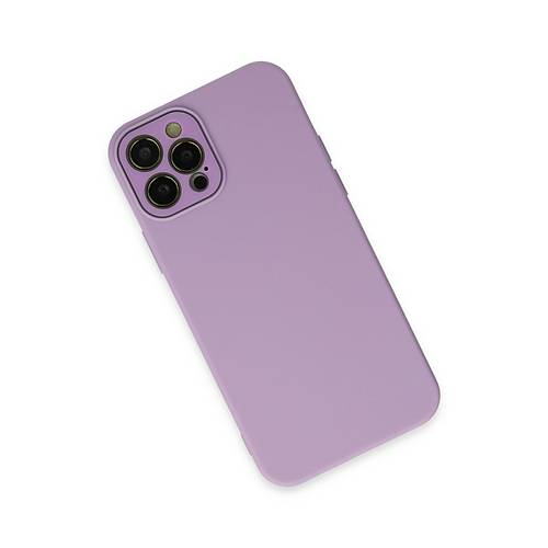 iPhone 12 Pro K�l�f Lansman Glass Kapak - Lila