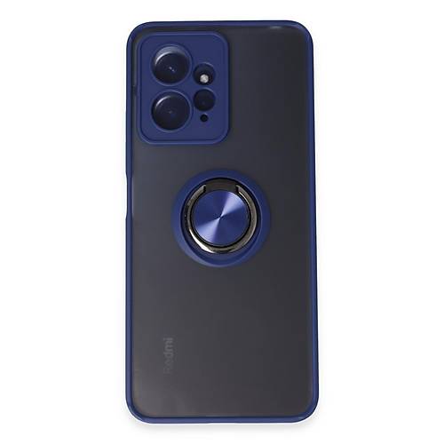 Redmi Note 12 4G K�l�f Montreal Y�z�kl� Silikon Kapak - Lacivert