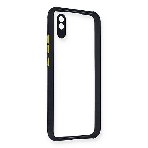 Redmi 9A K�l�f Miami �effaf Silikon - Lacivert