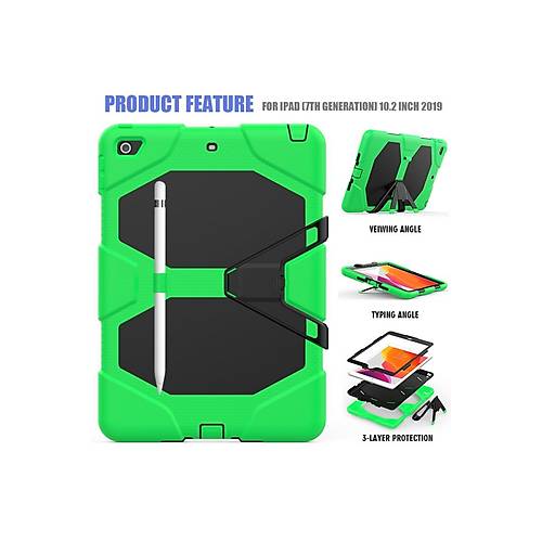 iPad 10.2 (7.nesil) K�l�f Griffin Tablet Kapak - Ye�il