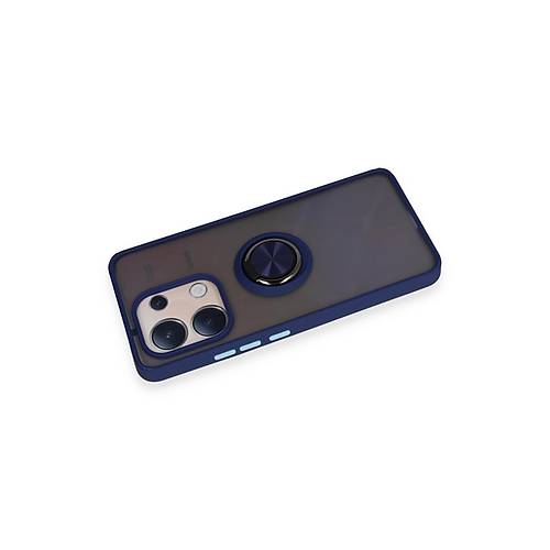 Redmi Note 13 4G K�l�f Montreal Y�z�kl� Silikon Kapak - Lacivert