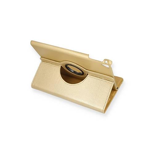 iPad 9.7 (2018) K�l�f 360 Tablet Deri K�l�f - Gold