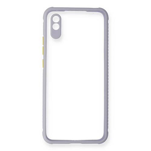 Redmi 9A K�l�f Miami �effaf Silikon - Lila