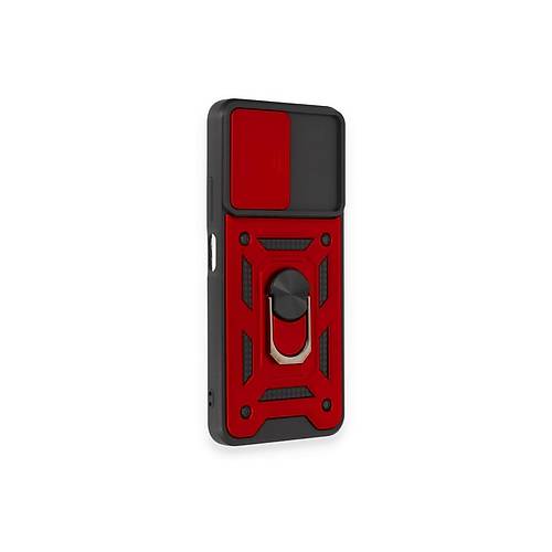 Redmi Note 12 4G K�l�f Pars Lens Y�z�kl� Silikon - K�rm�z�