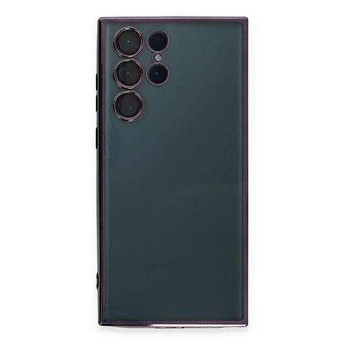 Galaxy S22 Ultra K�l�f Razer Lensli Silikon - Mor
