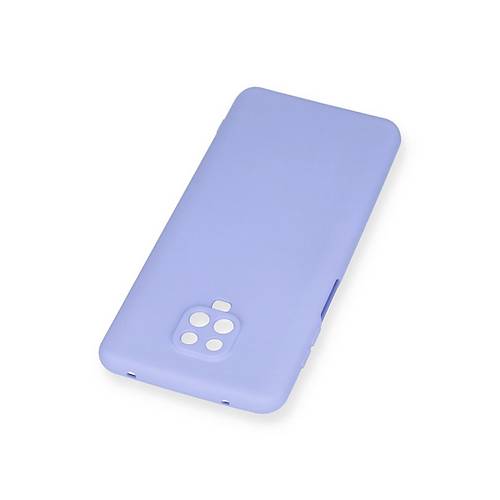 Redmi Note 9 Pro K�l�f Nano i�i Kadife Silikon - Lila