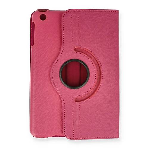 iPad Mini 1 K�l�f 360 Tablet Deri K�l�f - Pembe