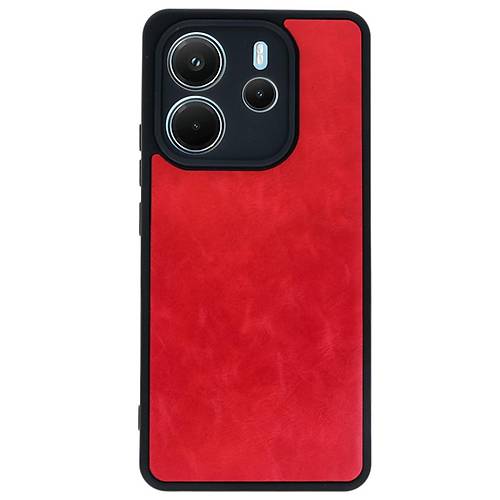 Redmi Note 14 4G K�l�f Aras Deri Kapak - K�rm�z�