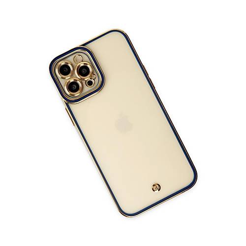 iPhone 12 Pro K�l�f Liva Lens Silikon - Mavi
