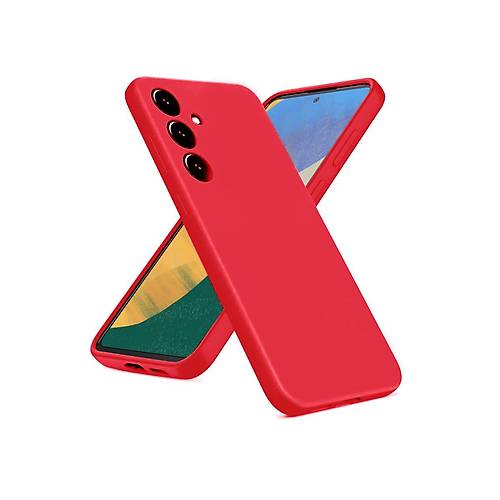 Galaxy A36 K�l�f Nano i�i Kadife Silikon - K�rm�z�