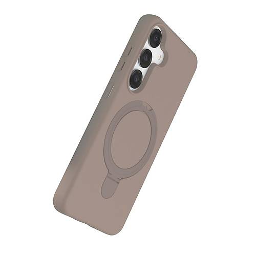 Galaxy S25 Regal Magsafe Standl� Kapak - ��l Titanyum
