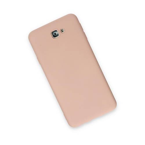 Galaxy J7 Prime K�l�f Nano i�i Kadife Silikon - Pudra