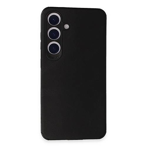 Galaxy S24 K�l�f Loop Deri Silikon - Siyah