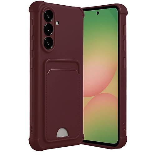 Galaxy A17 5G Kelvin Kartvizitli Silikon - Bordo