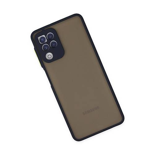 Galaxy A22 K�l�f Montreal Silikon Kapak - Lacivert