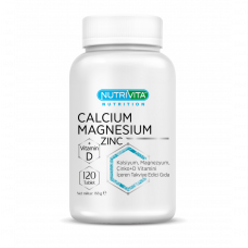 Calcium, Magnesium, Zinc+Vitamin D 120 Tablet