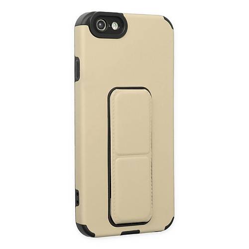 iPhone 6 K�l�f Mega Standl� Silikon - Gold