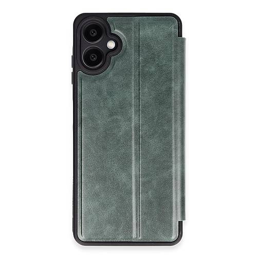 Galaxy A06 K�l�f Flip Cover - Koyu Ye�il