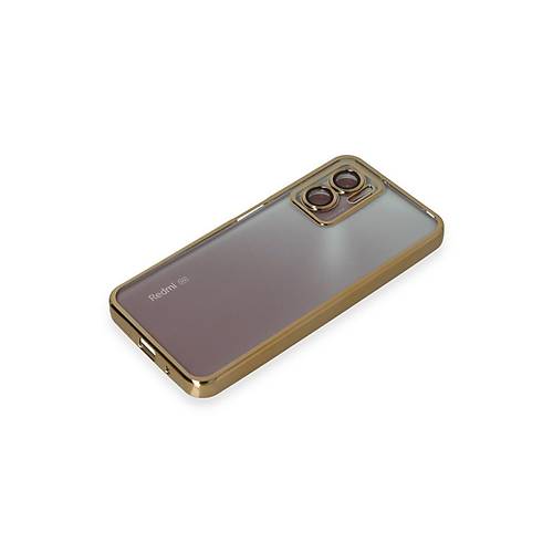 Redmi Note 11E K�l�f Razer Lensli Silikon - Gold