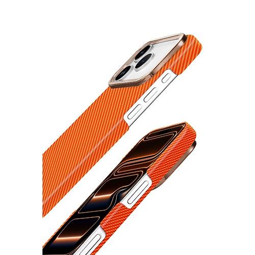 iPhone 17 Pro Vega Magsafe Kapak - Turuncu