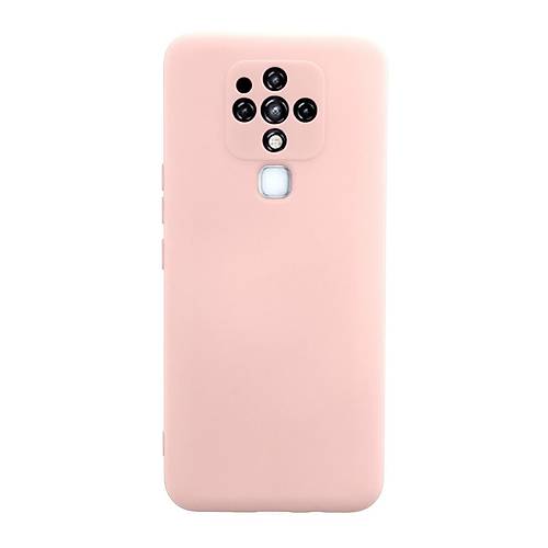 Camon 16 K�l�f Nano i�i Kadife Silikon - Pudra
