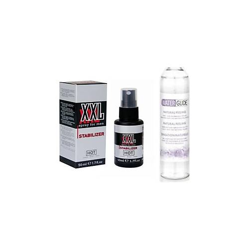 Hot Xxl Peak Power For Men Sprey 50 ml Waterglide Natural Lubricant 400ml