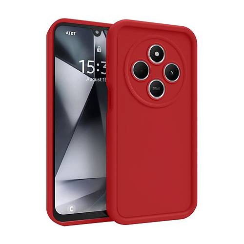 Redmi 14C K�l�f Viera Silikon - K�rm�z�