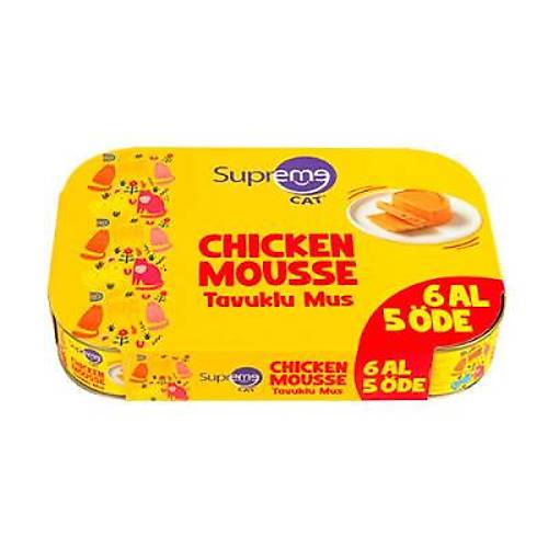 Cat Mousse Tavuklu Yeti�kin Kedi Konservesi 85 Gr 6 Al 5 �de